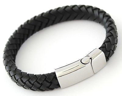 Buy Men's Personalised Clasp Double Leather Bracelet Online in India - Etsy