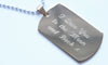 Mens Gold Colour Dog Tag with FREE Personalised Engraving & Gift Box