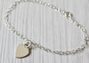 MILLY Ladies 925 Sterling Silver Heart Charm Bracelet, Personalised, Gift Boxed